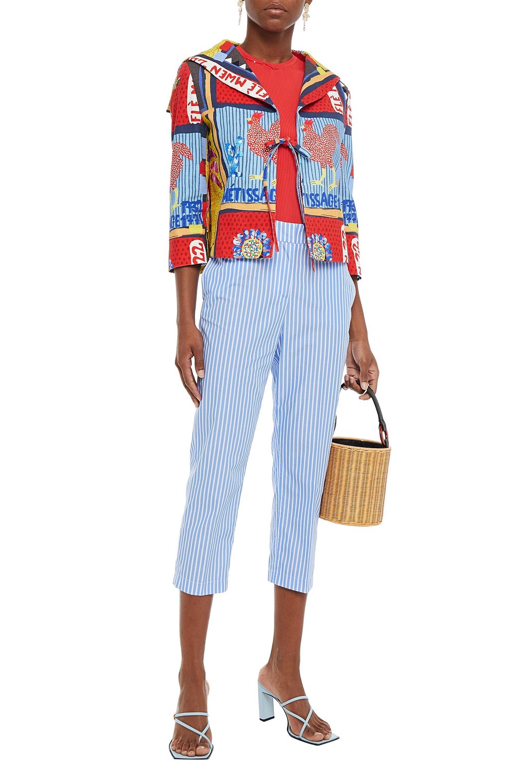 STELLA JEAN Printed cotton-blend canvas jacket