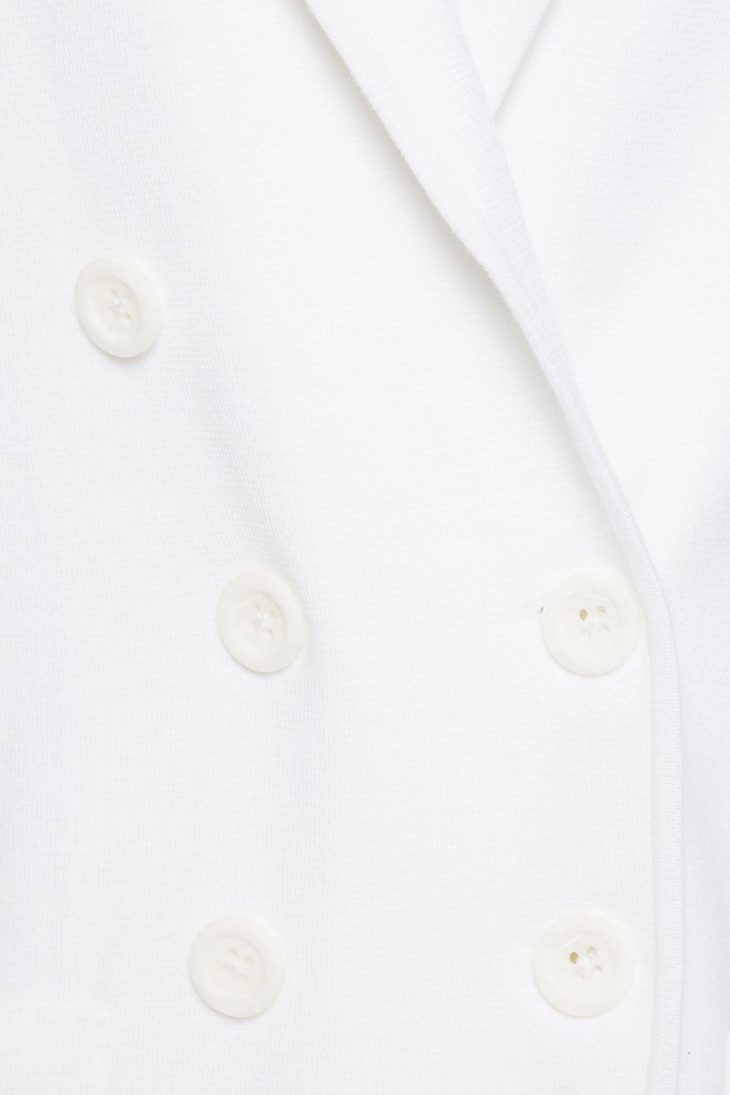 COTTON BY AUTUMN CASHMERE Double-breasted ribbed cotton blazer