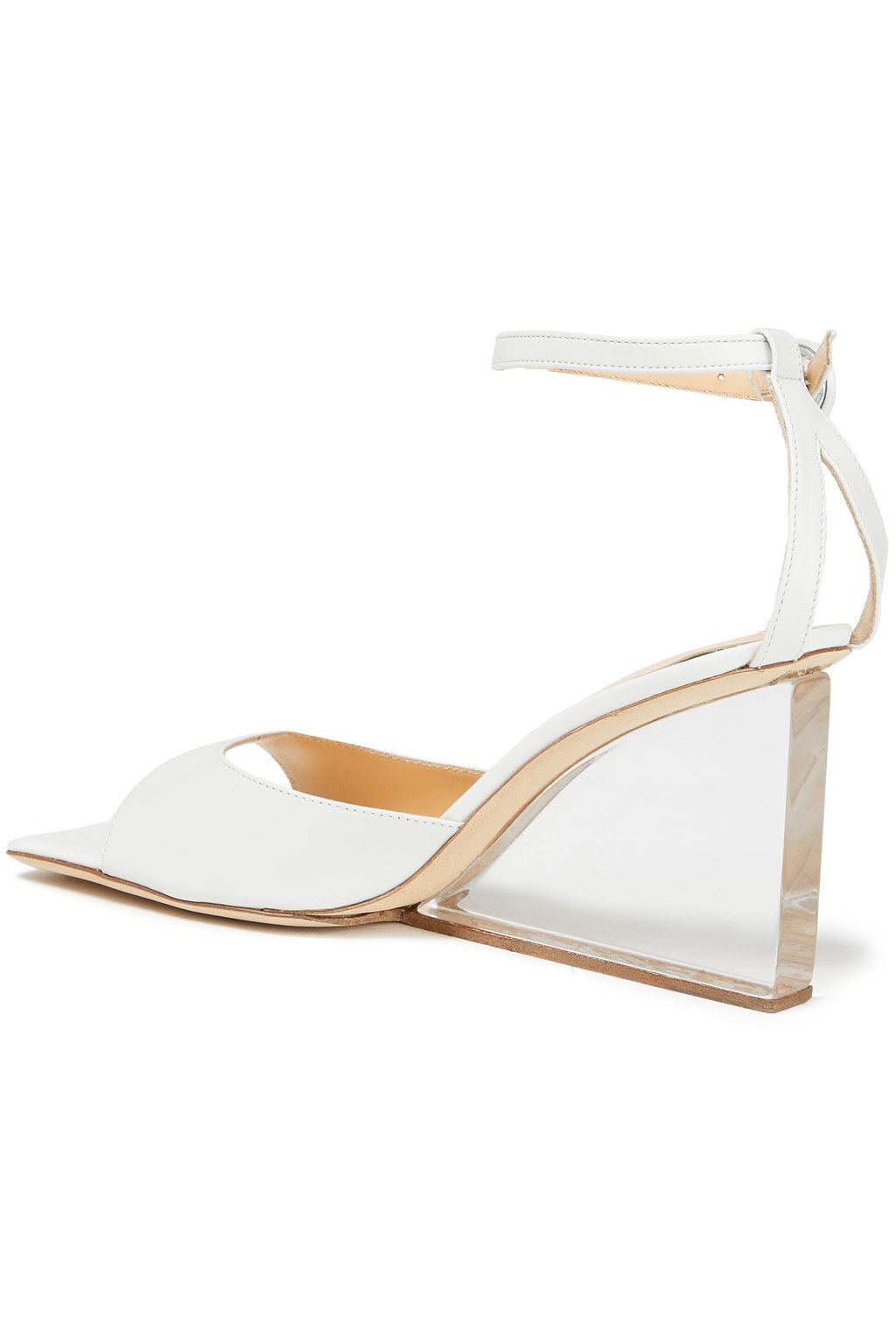 BY FAR Dima cutout leather sandals