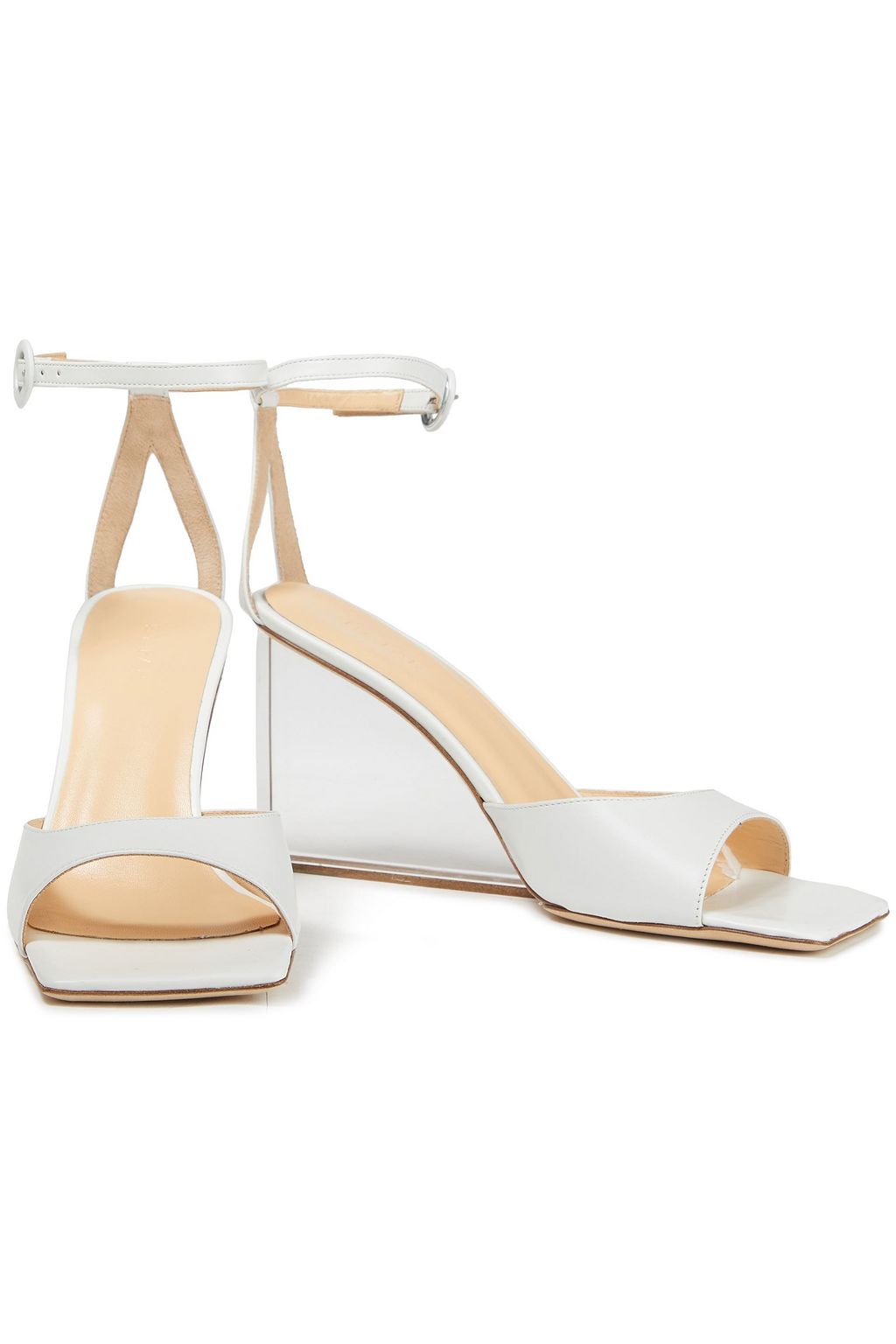 BY FAR Dima cutout leather sandals