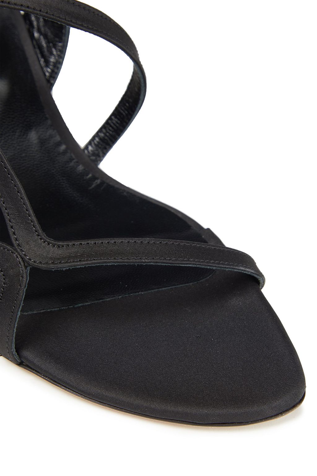 BY FAR Brigette satin sandals