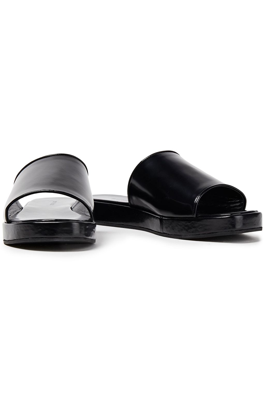 BY FAR Shoshana patent-leather slides