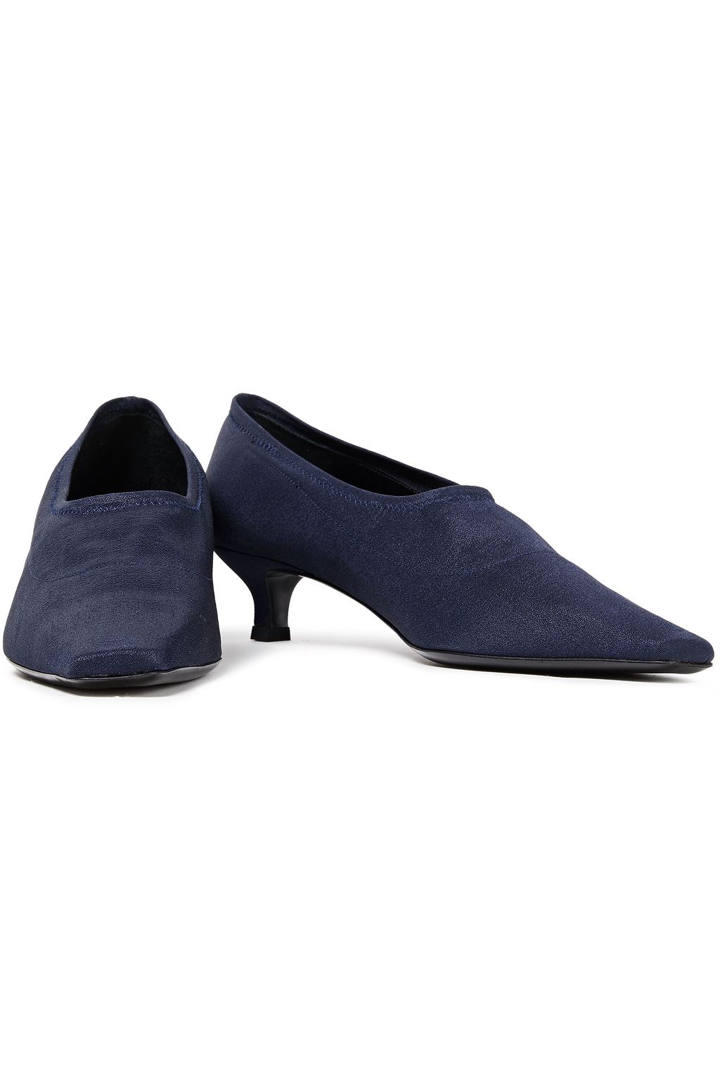 BY FAR Harper stretch-crepe pumps