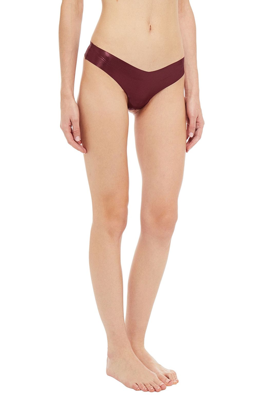 COMMANDO Metallic stretch-jersey low-rise thong