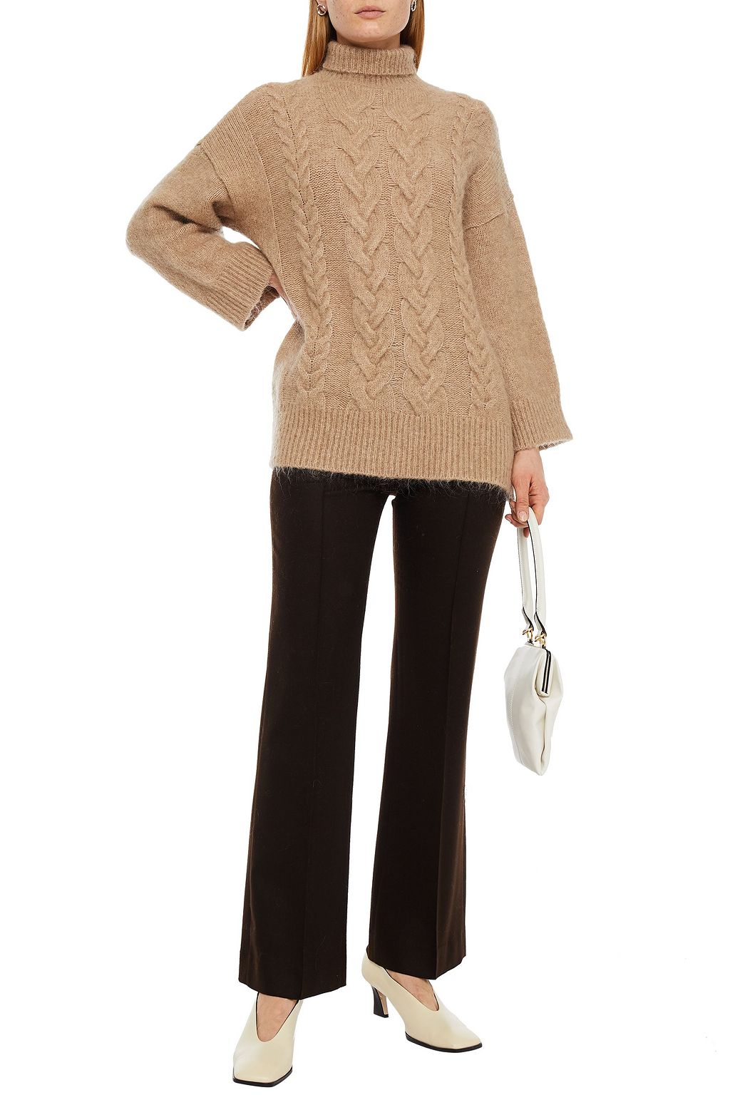 LVIR Cable-knit turtleneck sweater