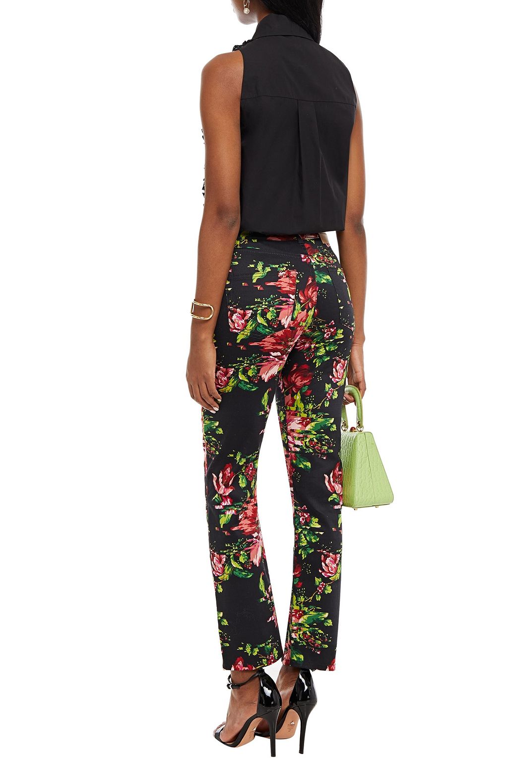 ALEXANDRE VAUTHIER Ruffled cotton-poplin top
