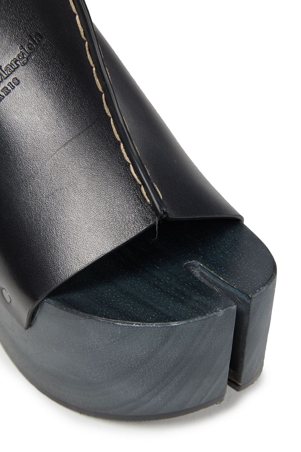 MAISON MARGIELA Tabi split-toe leather platform mules