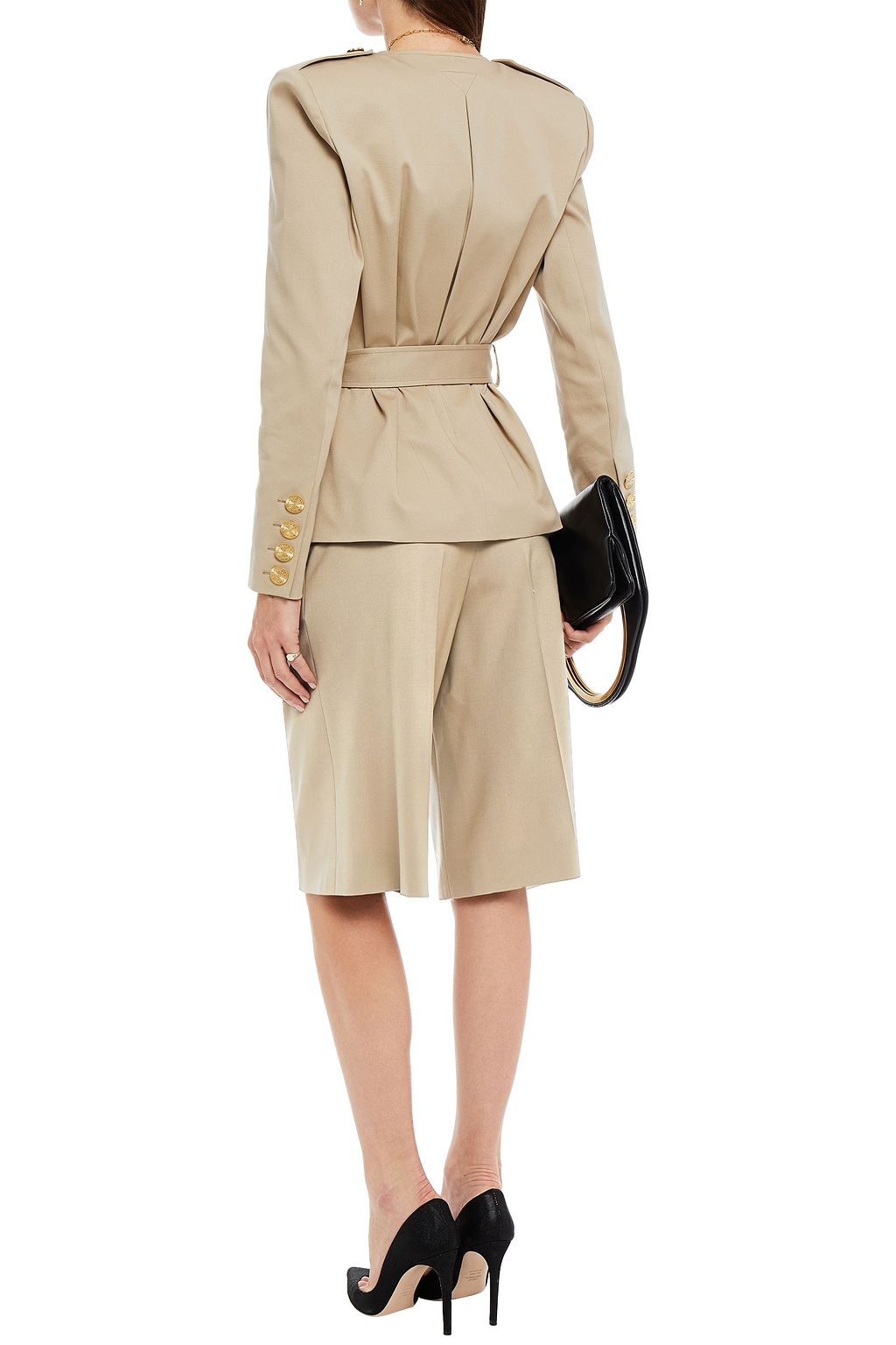 ALEXANDRE VAUTHIER Belted cotton-blend jacket