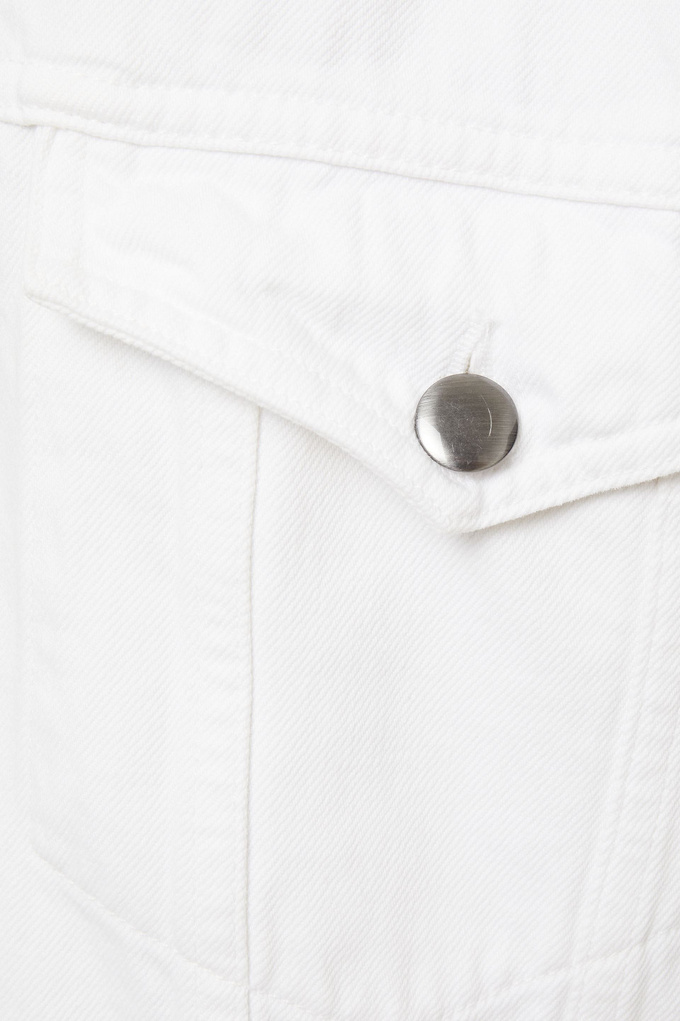 Frame Oversized Denim Jacket In White