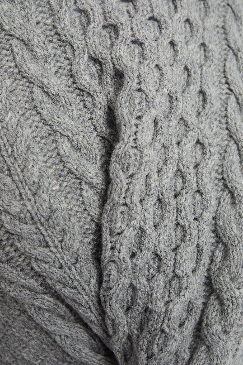 &DAUGHTER Ina mélange cable-knit wool sweater