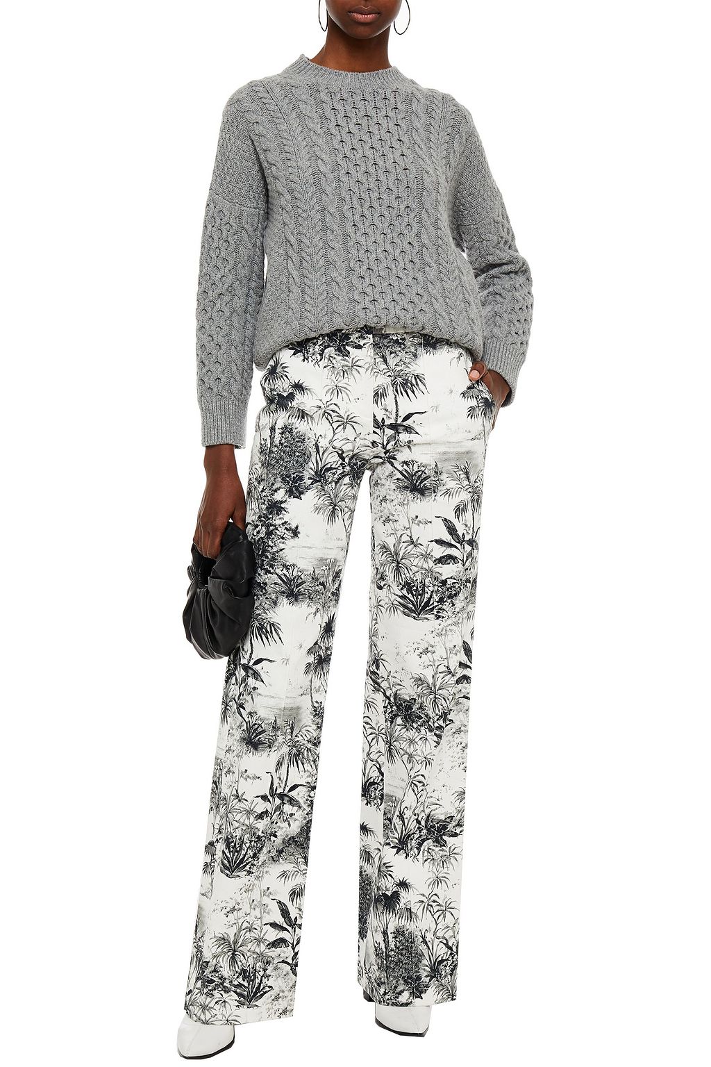 &DAUGHTER Ina mélange cable-knit wool sweater