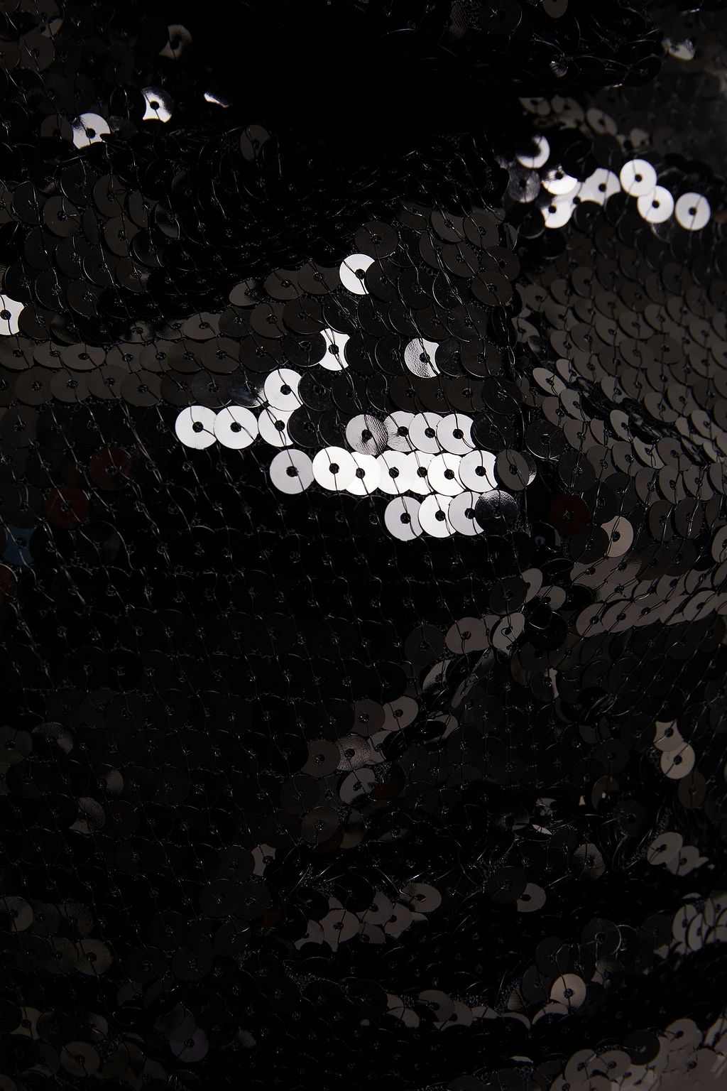 BALMAIN Knotted sequined tulle bra top