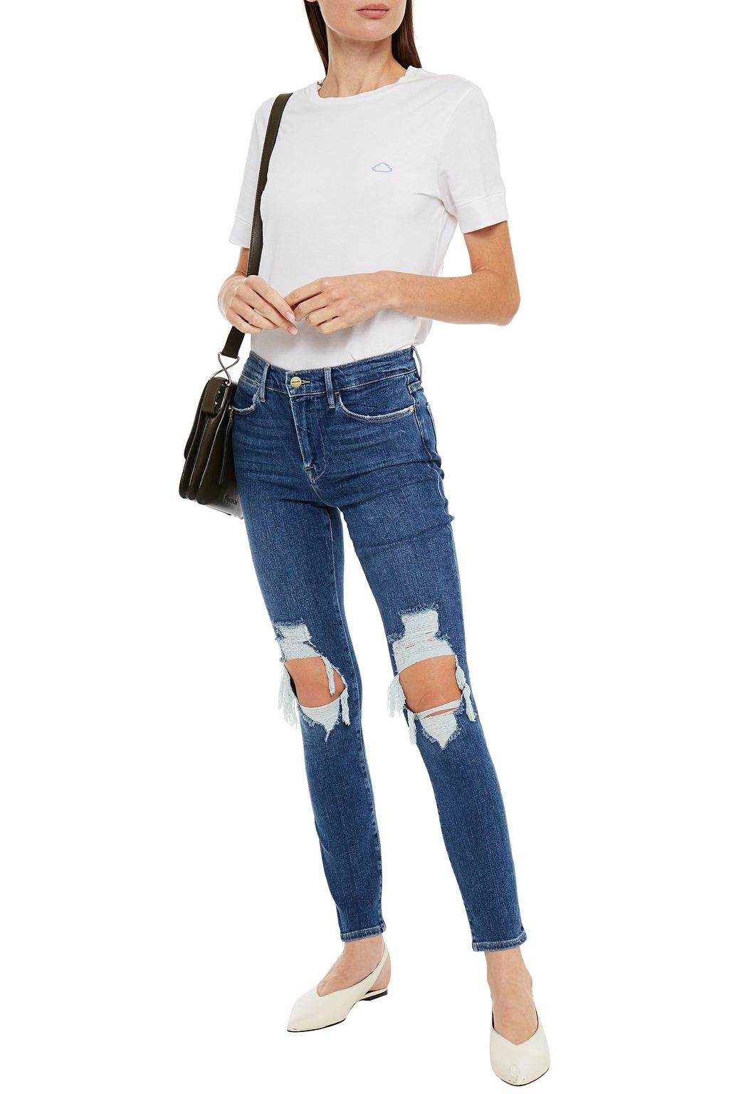 FRAME Le High Skinny high-rise skinny jeans