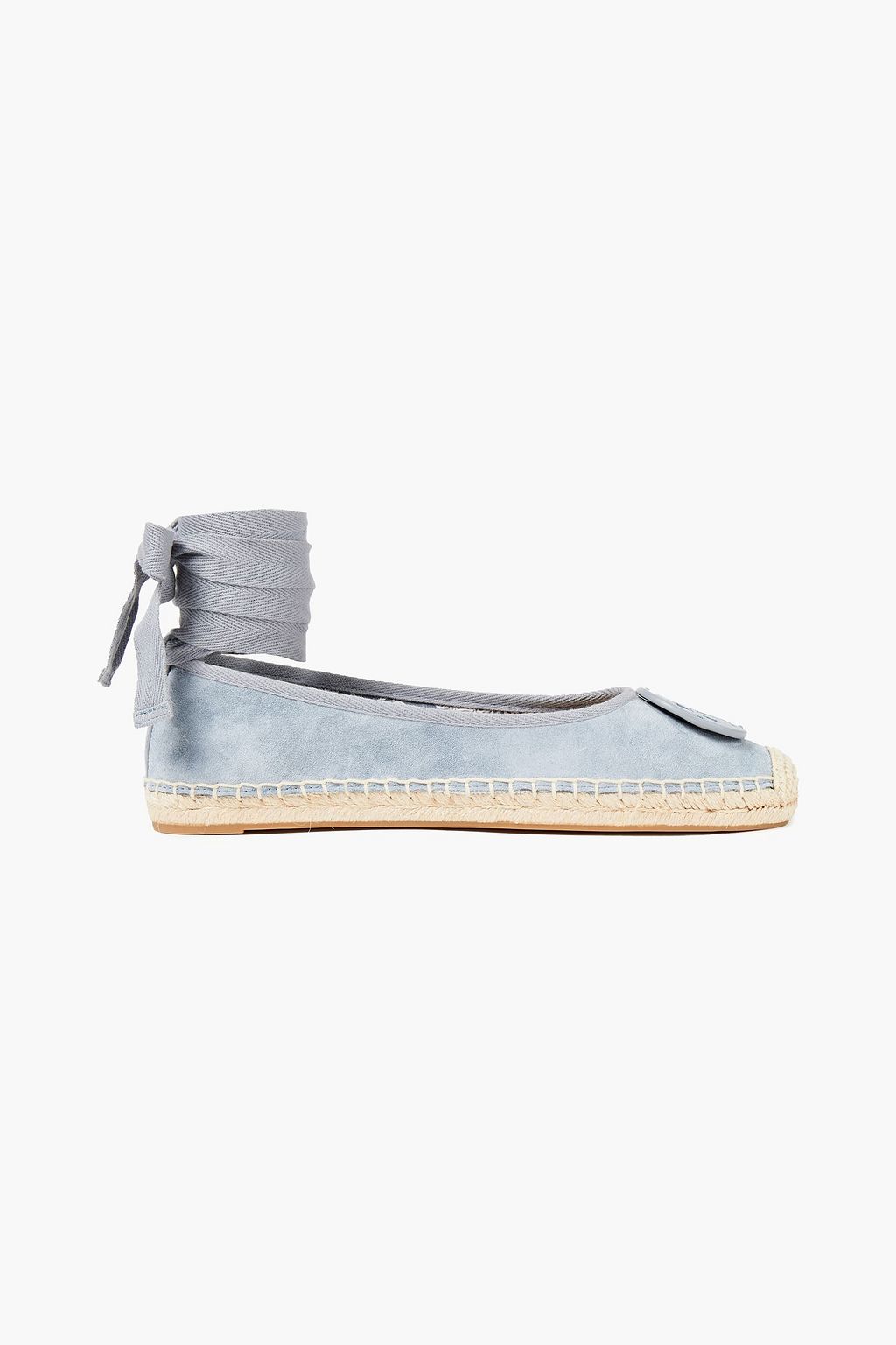Light blue Minnie logo-appliquéd suede 