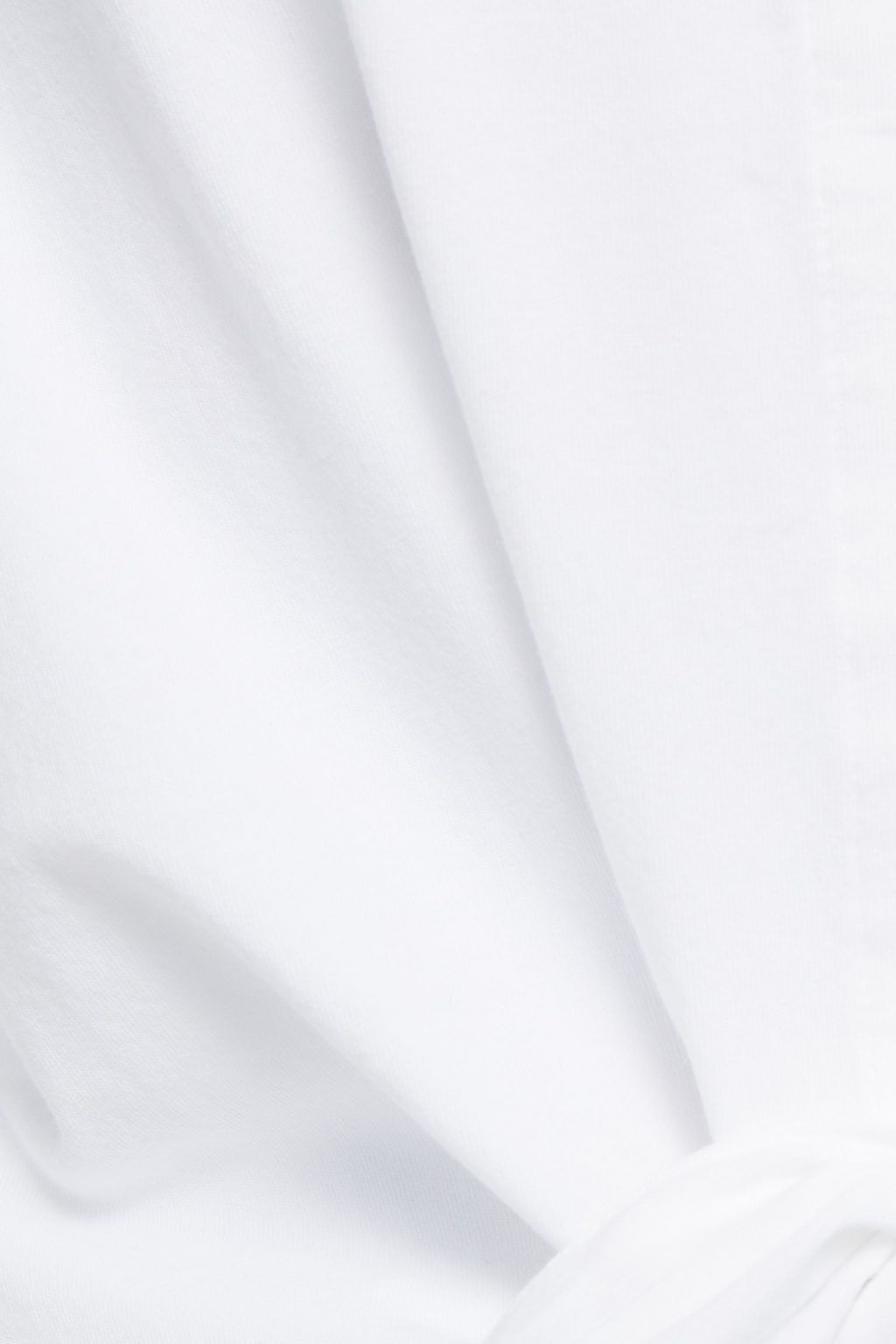 MAJESTIC FILATURES Tie-front stretch-cotton jersey shirt