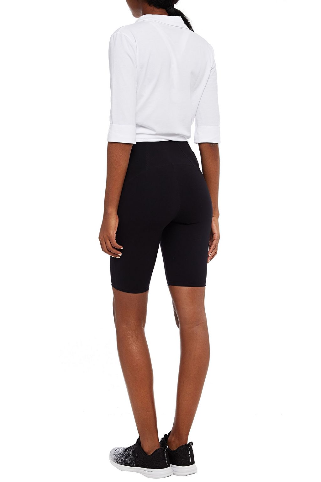 MAJESTIC FILATURES Tie-front stretch-cotton jersey shirt