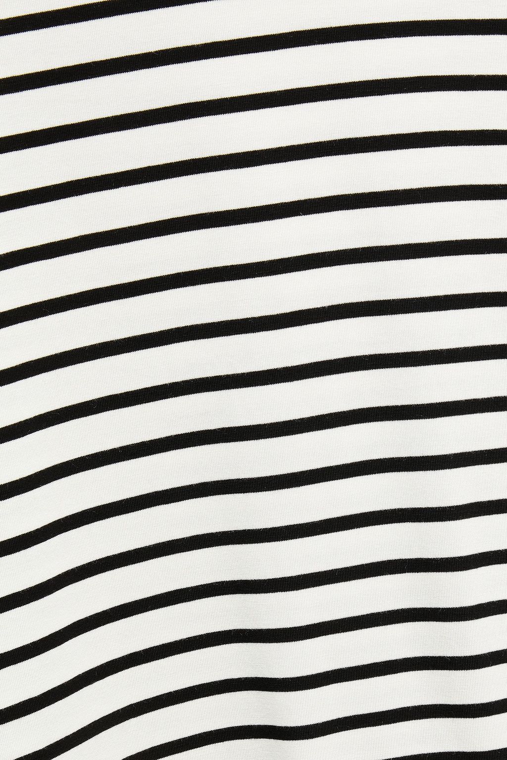 MAJESTIC FILATURES Striped stretch-jersey top