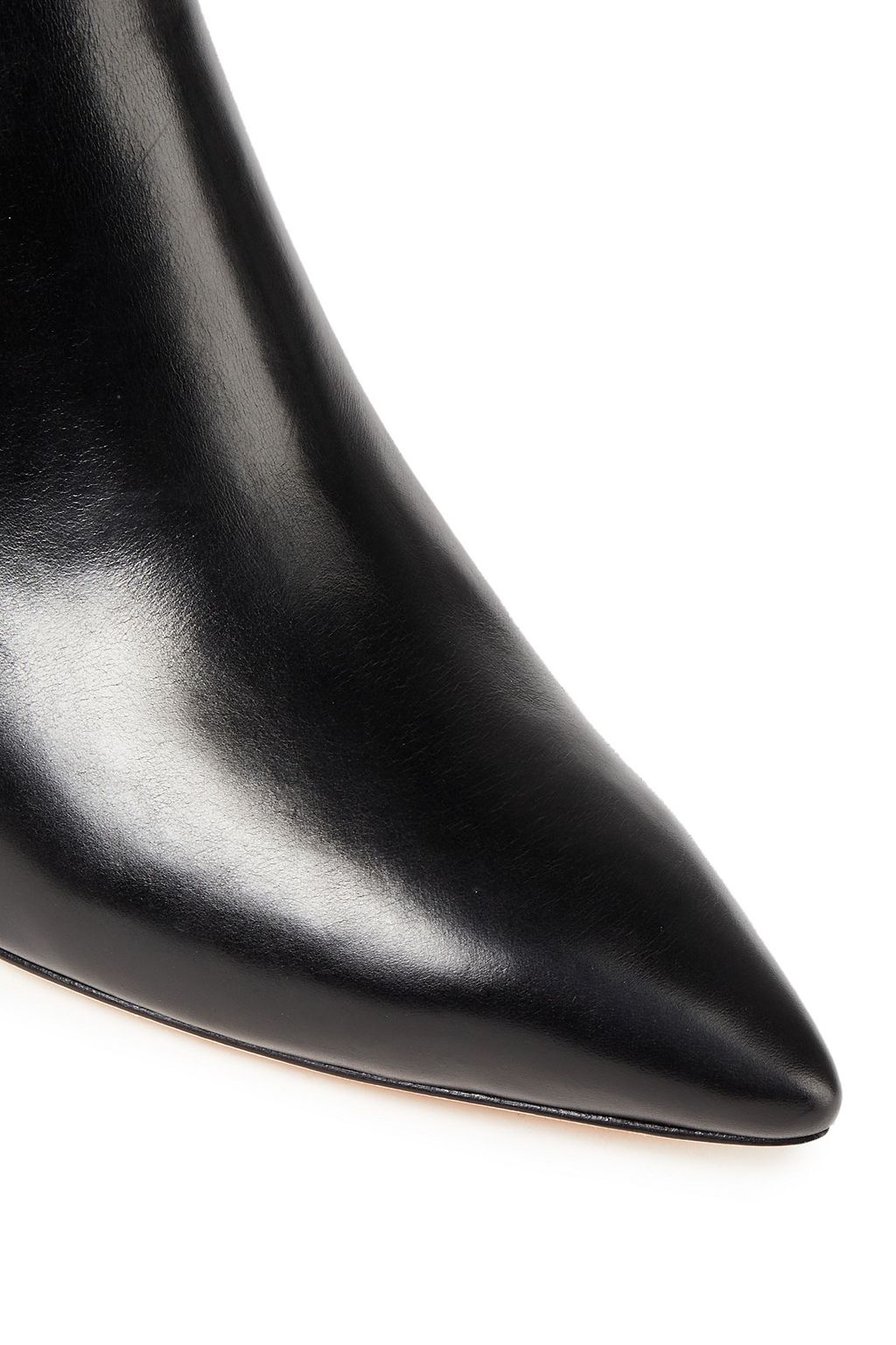 TORY BURCH Paneled leather and suede ankle boots