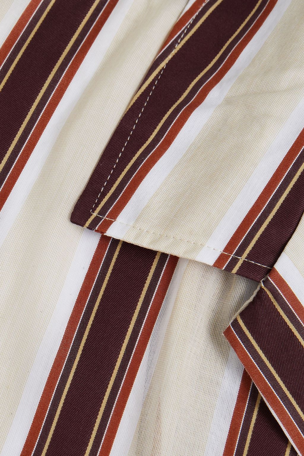 RAG & BONE Japanese Avery striped cotton-blend gauze shirt
