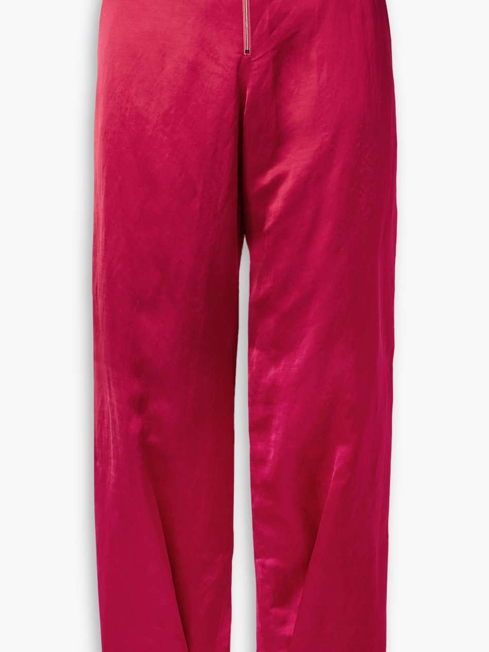 reed satin wide-leg pants