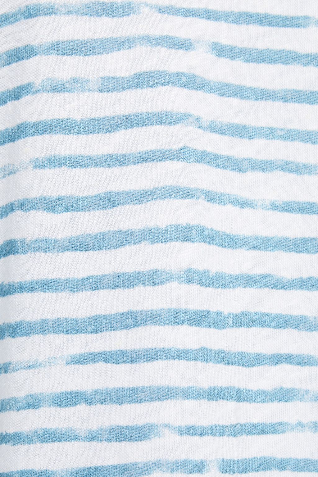 MAJESTIC FILATURES Striped slub linen-jersey top