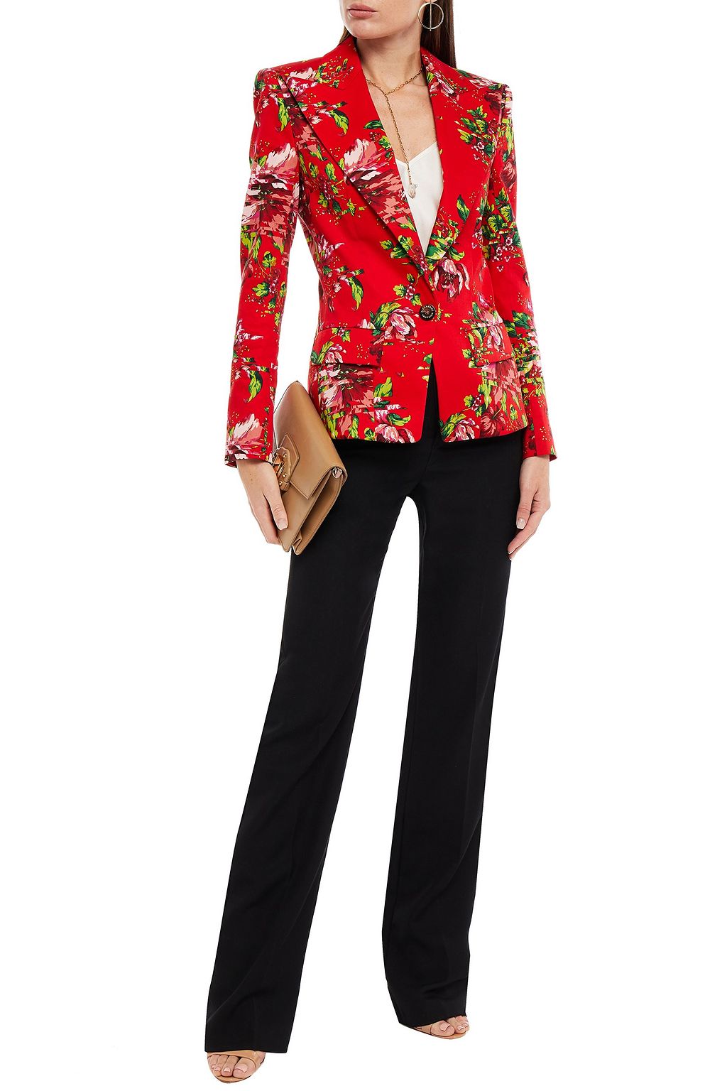 ALEXANDRE VAUTHIER Floral-print cotton-blend blazer