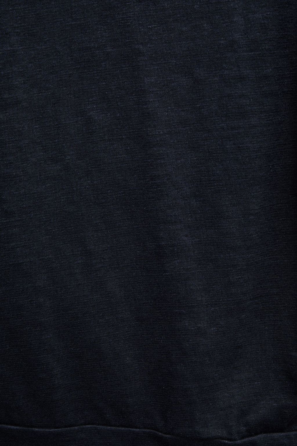 MAJESTIC FILATURES Slub stretch-linen jersey top