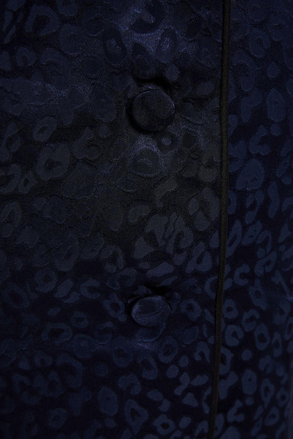 SIMKHAI Leopard-print satin-jacquard shirt
