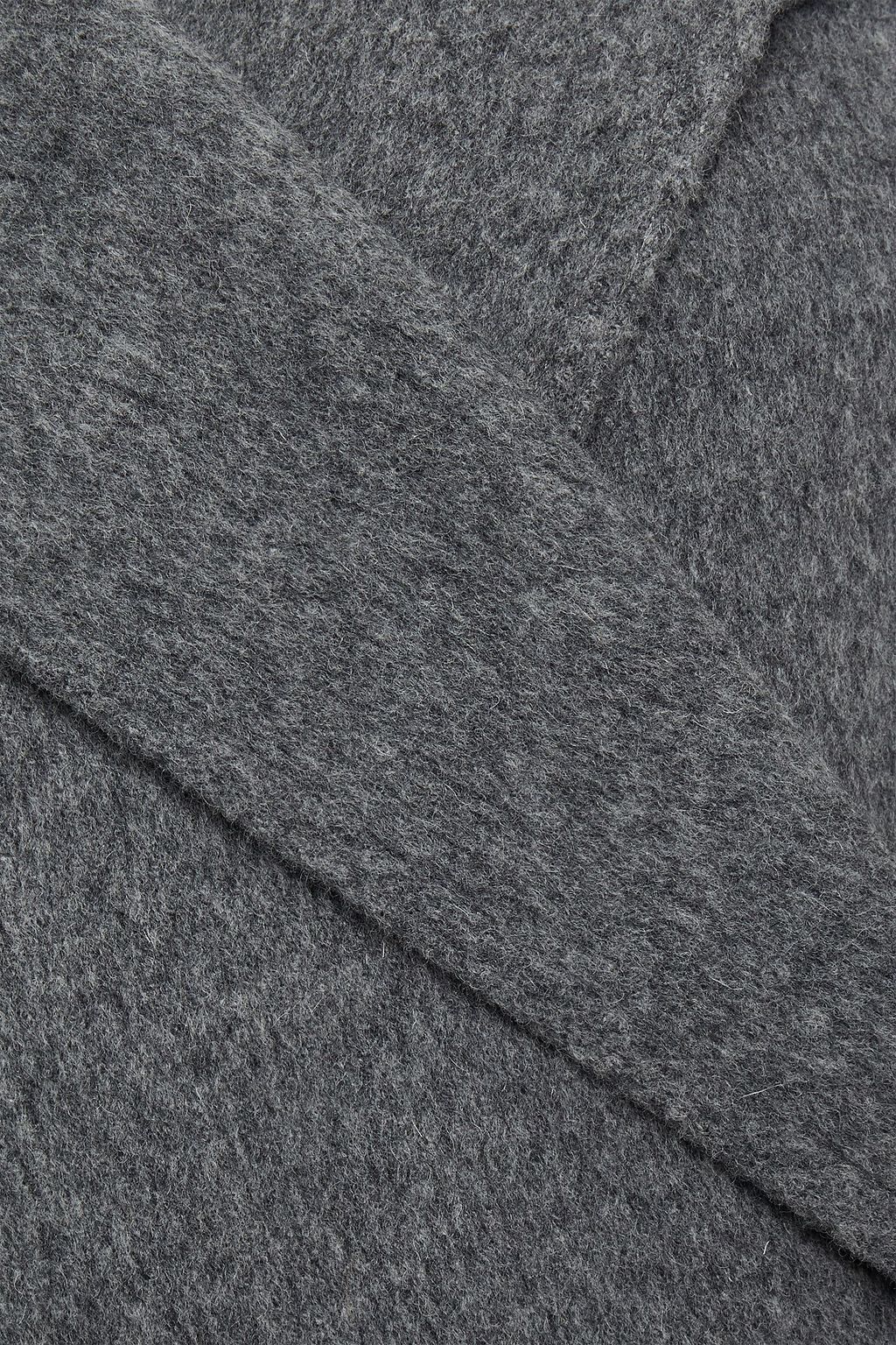 LVIR Double-breasted brushed wool-felt coat