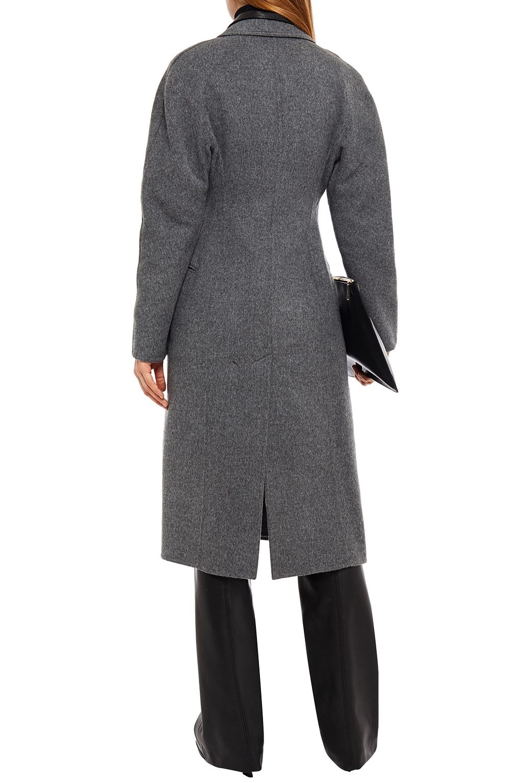 LVIR Double-breasted brushed wool-felt coat