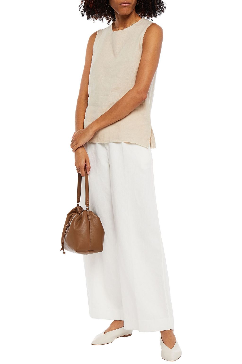 MAJESTIC FILATURES Linen-gauze tank