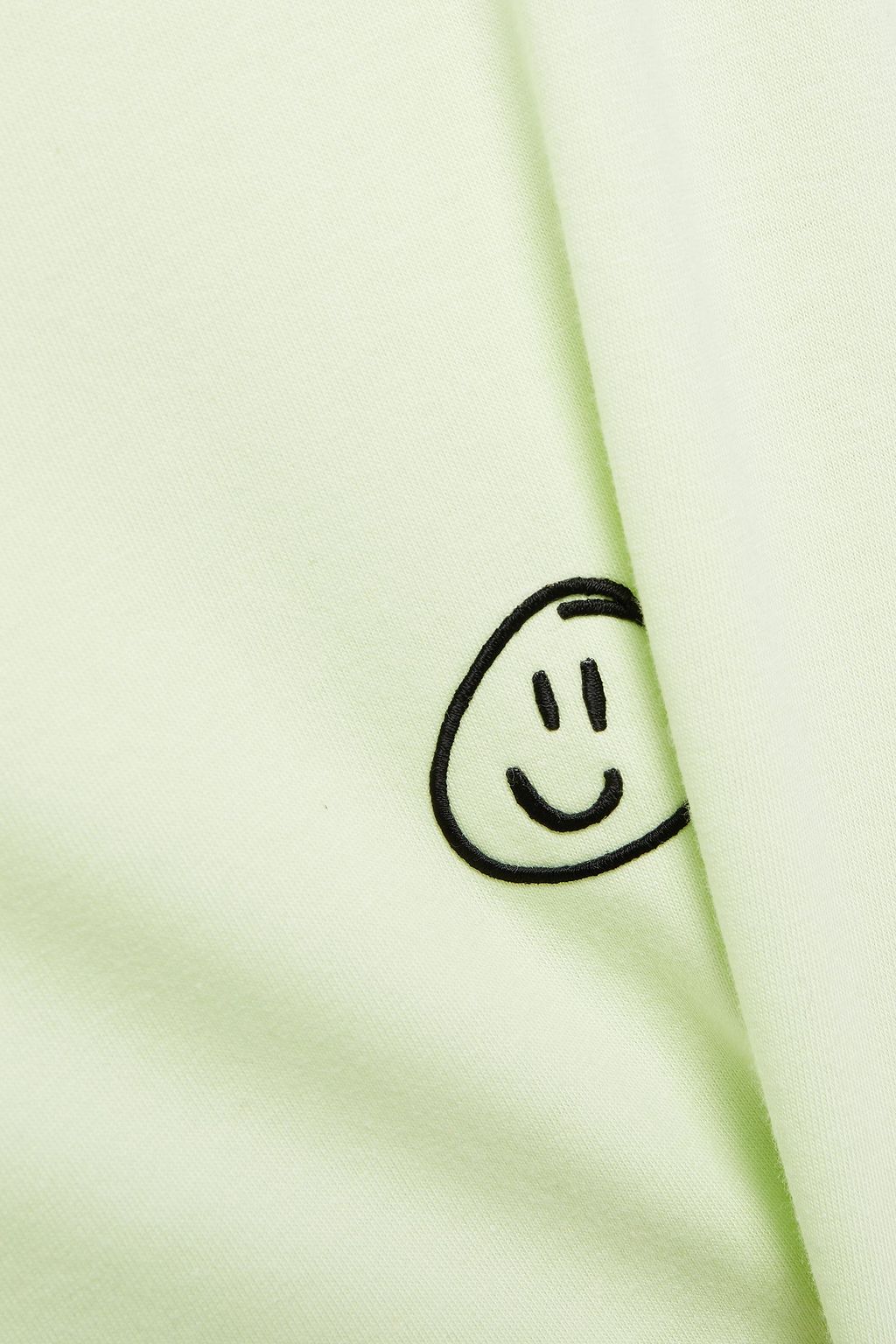 ÊTRE CÉCILE Smiley Face embroidered cotton-jersey T-shirt