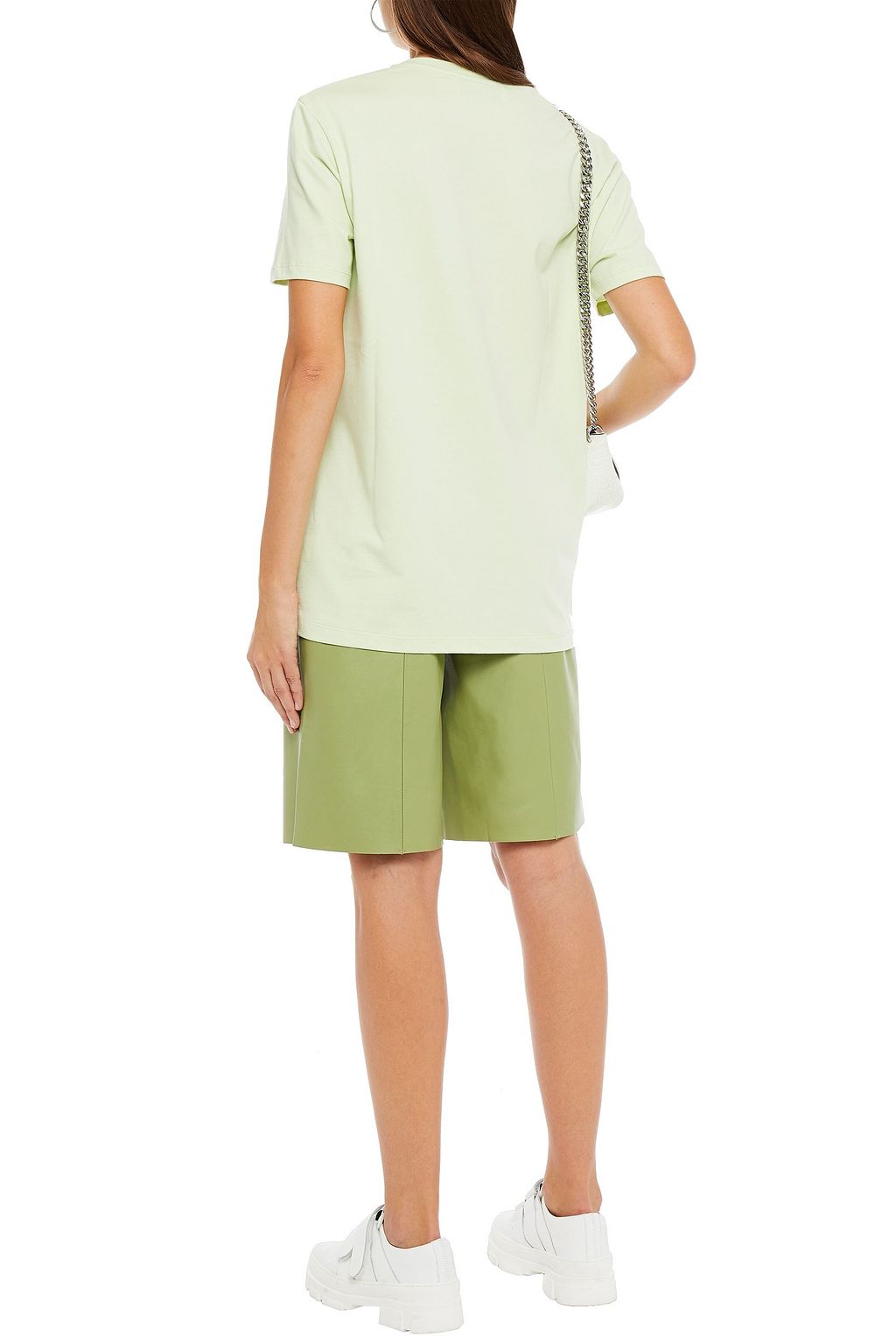 ÊTRE CÉCILE Smiley Face embroidered cotton-jersey T-shirt