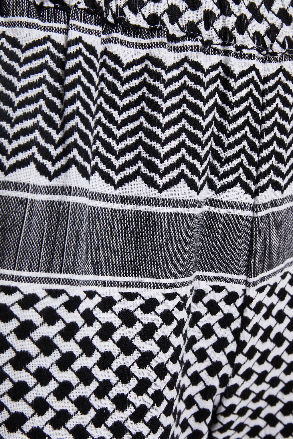 SUMMERY COPENHAGEN Cotton-jacquard wide-leg pants