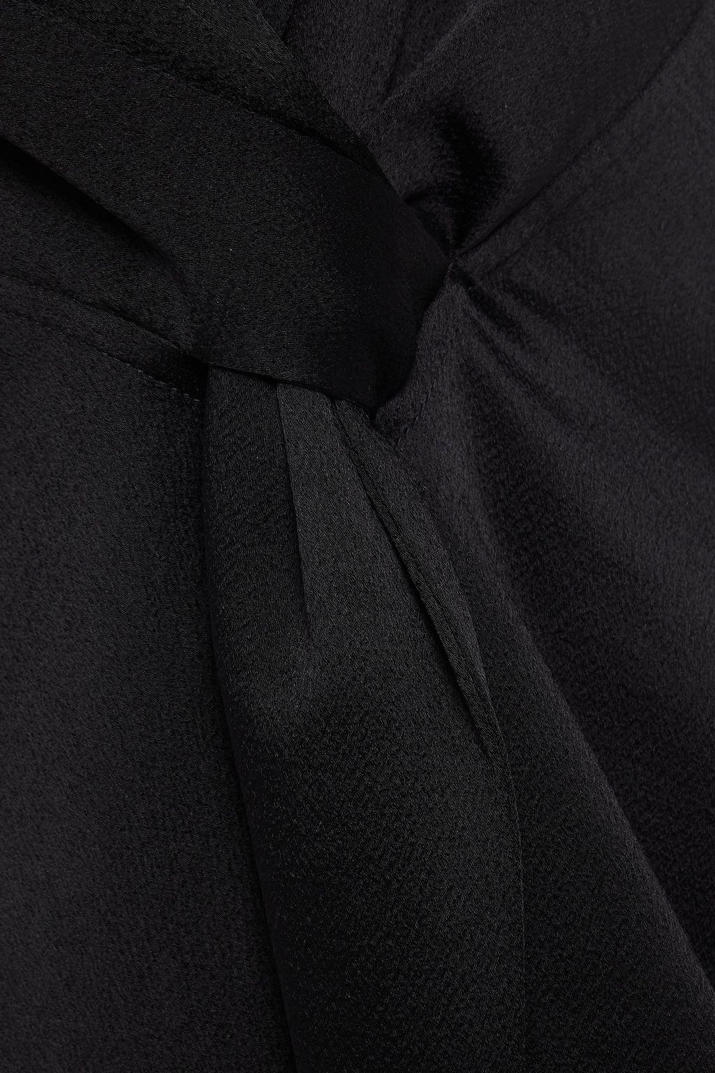 VICTORIA BECKHAM Draped satin-crepe top