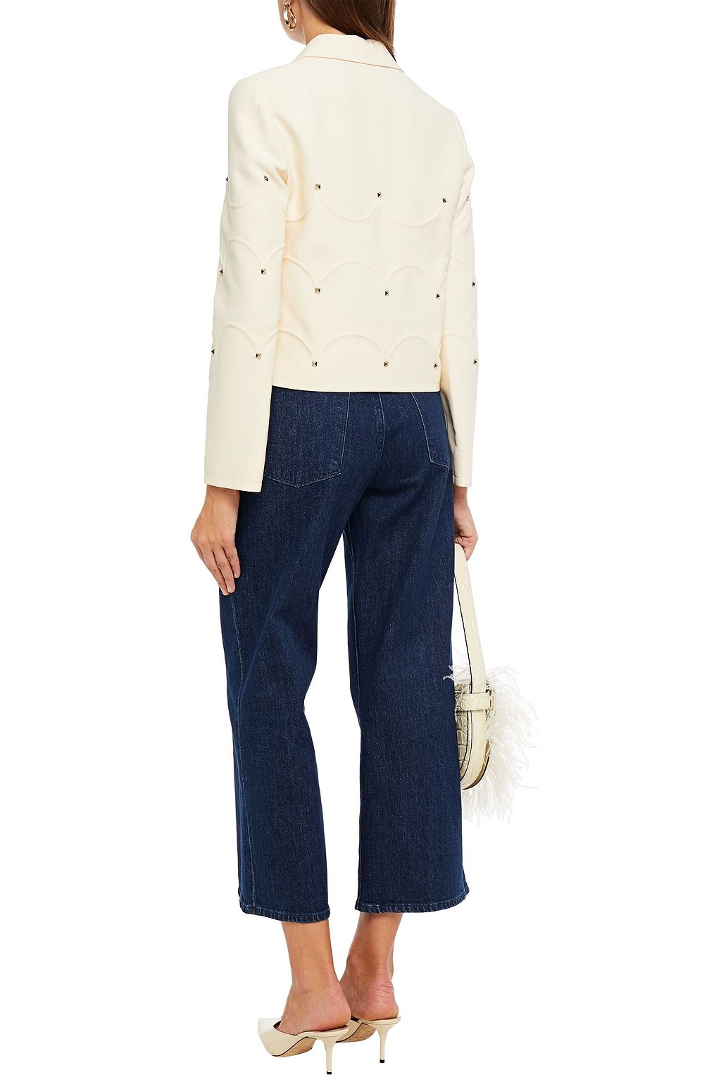 VALENTINO GARAVANI Wool and silk-blend crepe jacket