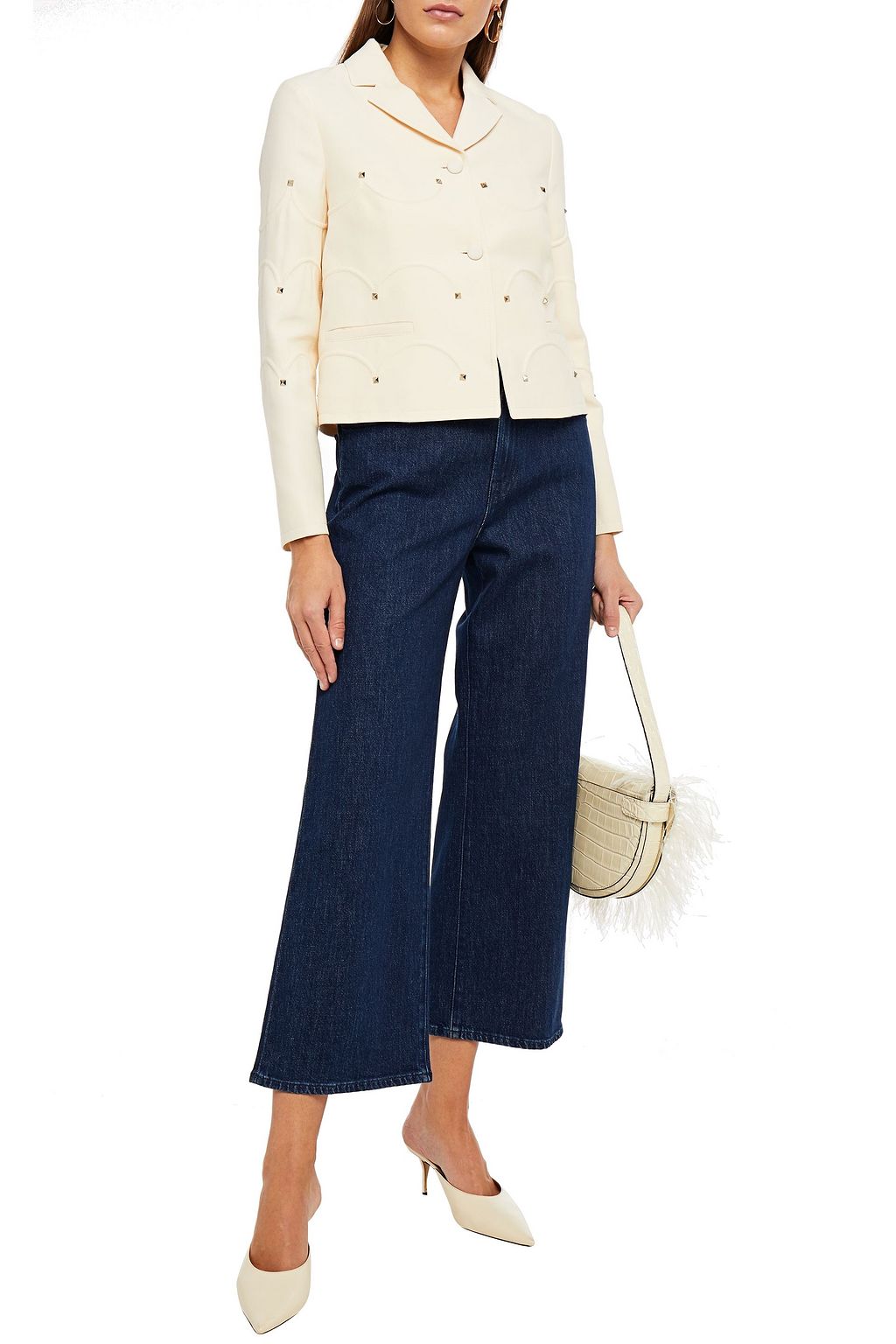 VALENTINO GARAVANI Wool and silk-blend crepe jacket