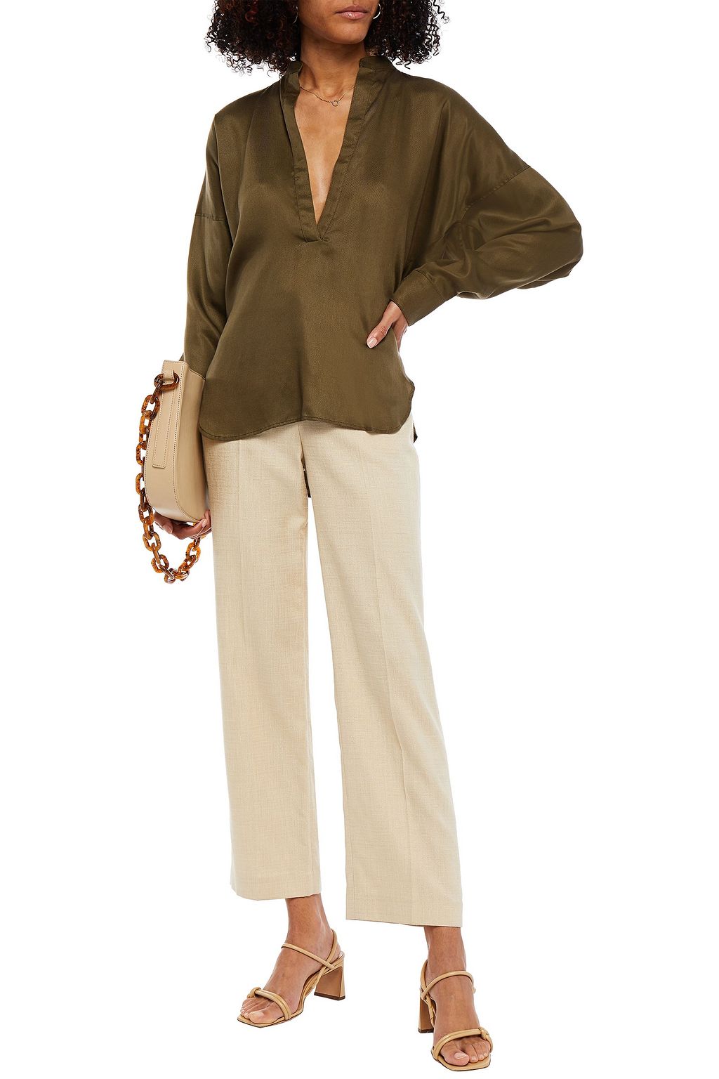BONDI BORN Twill blouse