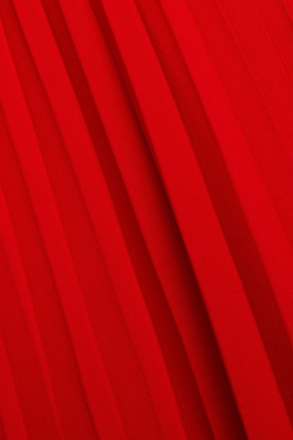 VALENTINO GARAVANI Pleated silk-crepe midi wrap skirt