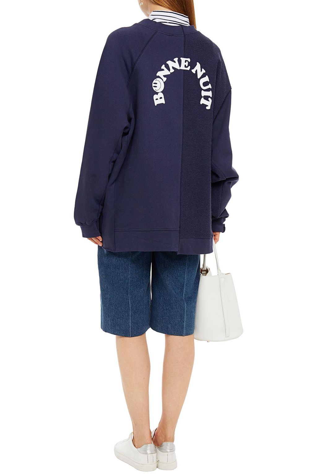 ÊTRE CÉCILE Printed French cotton-terry sweatshirt