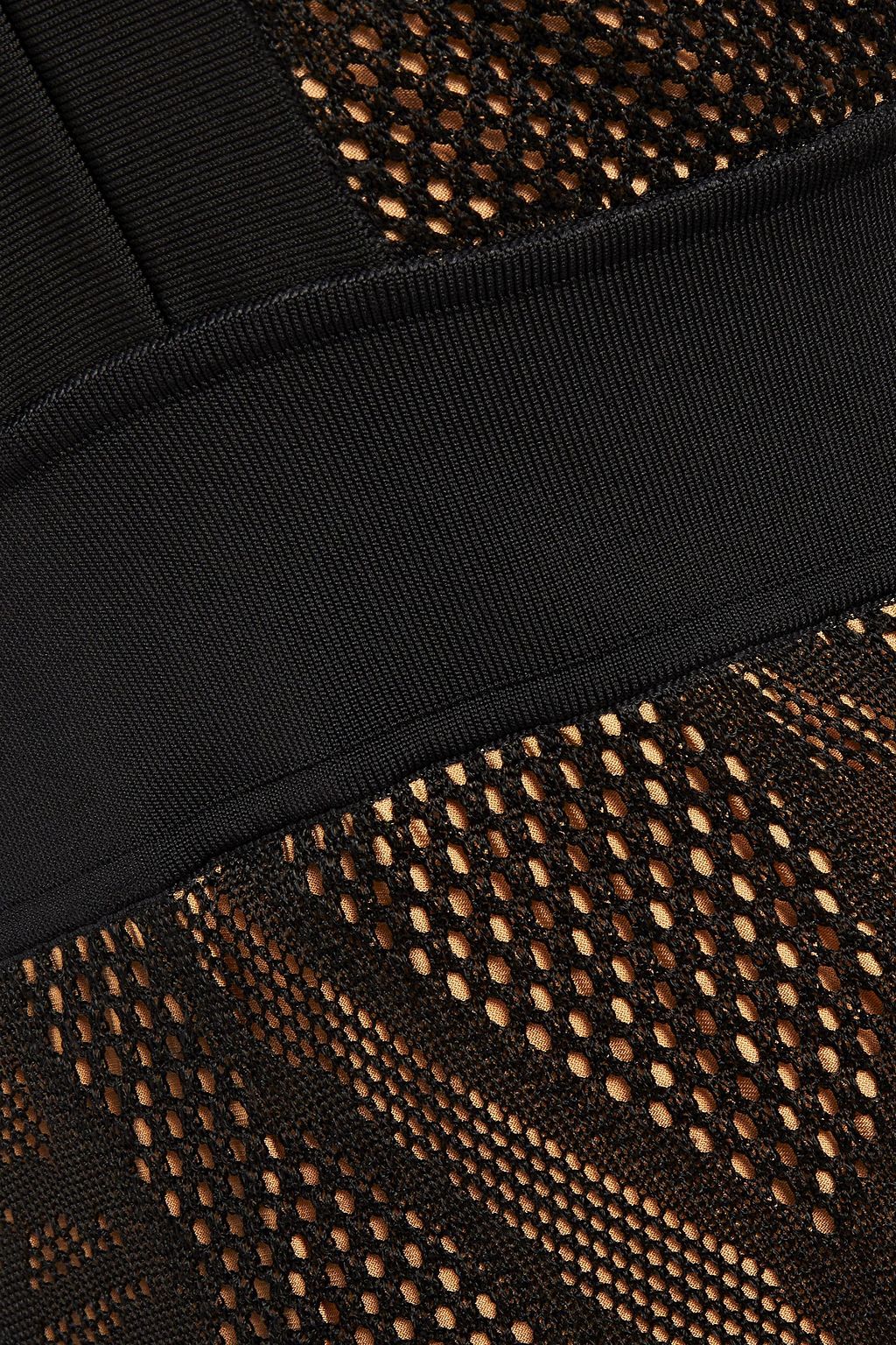 BALMAIN Mini-Strickkleid in Häkeloptik