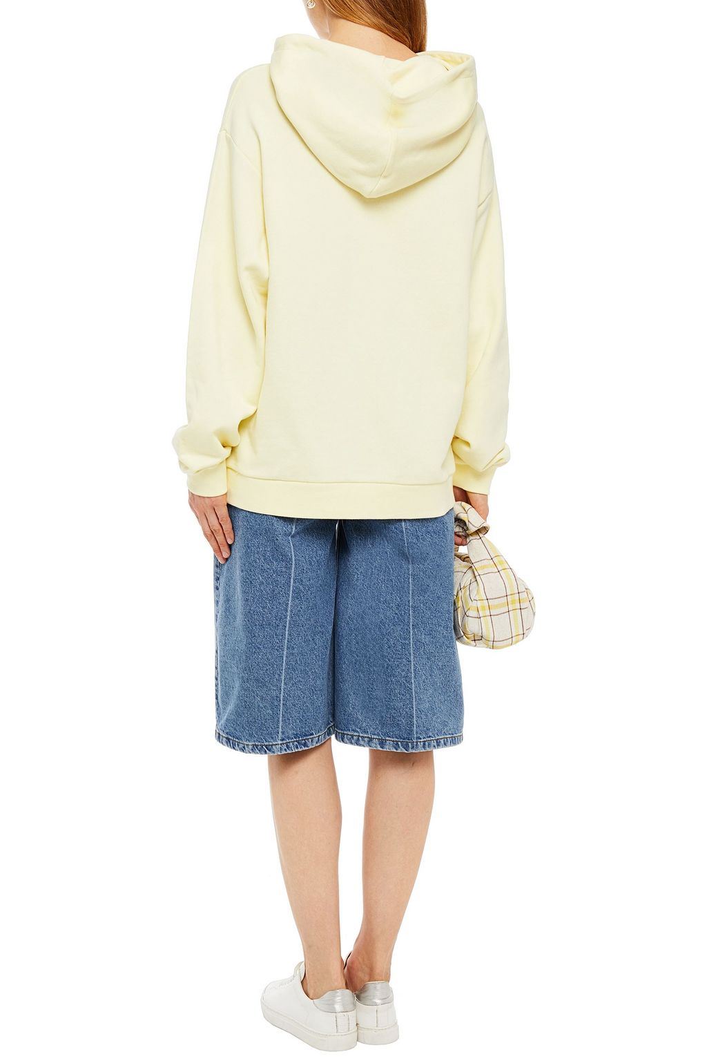 ÊTRE CÉCILE Embroidered French cotton-terry hoodie
