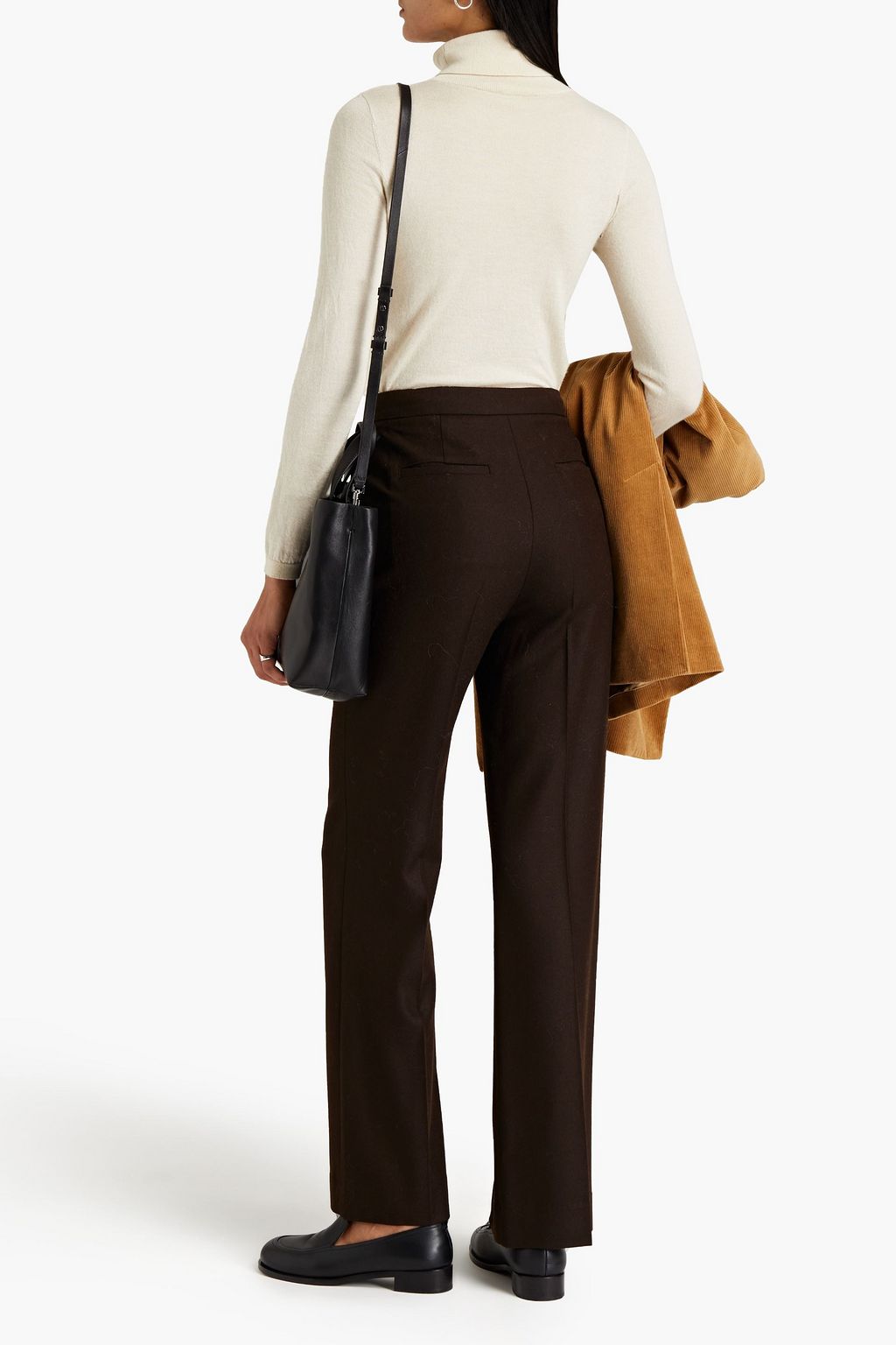 LVIR Brushed wool flared pants