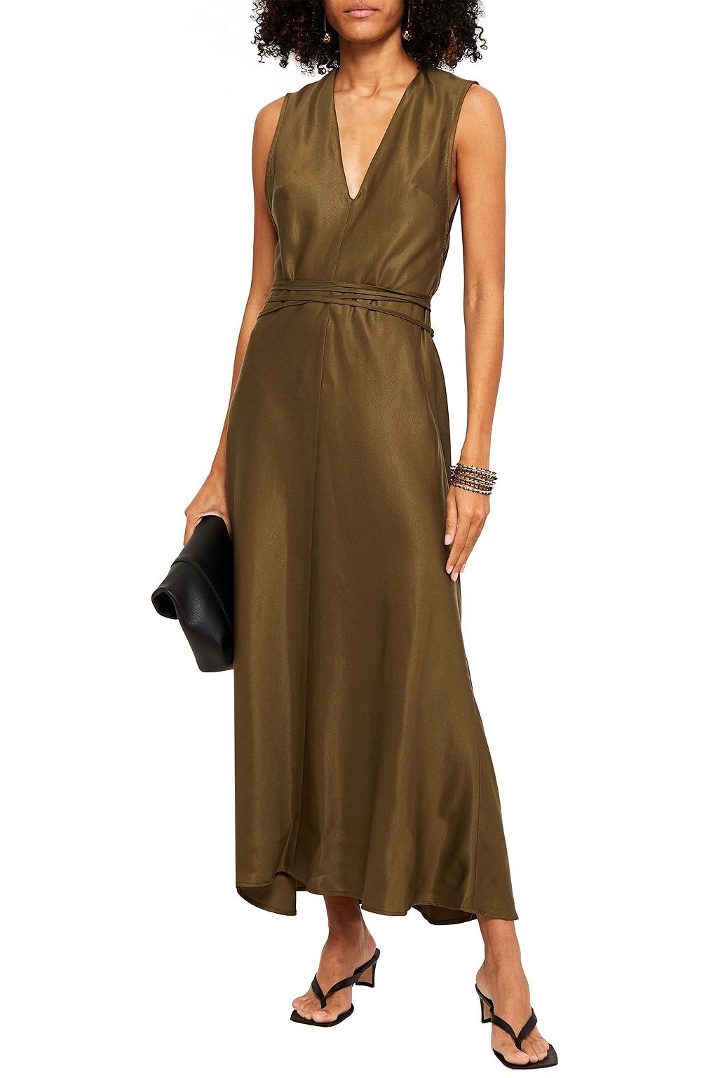 BONDI BORN Lyocell-twill maxi dress