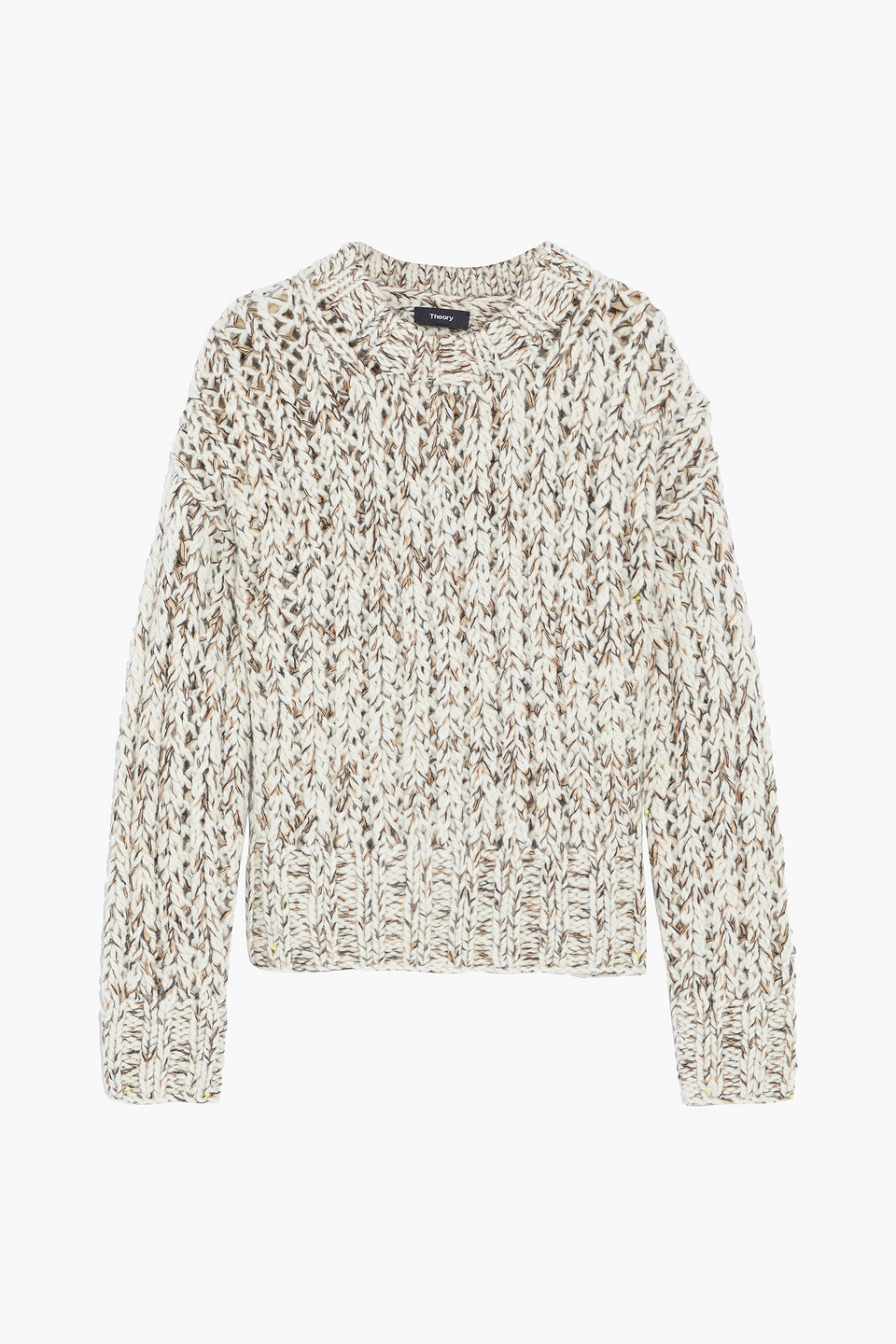 Marled wool and cashmere-blend sweater