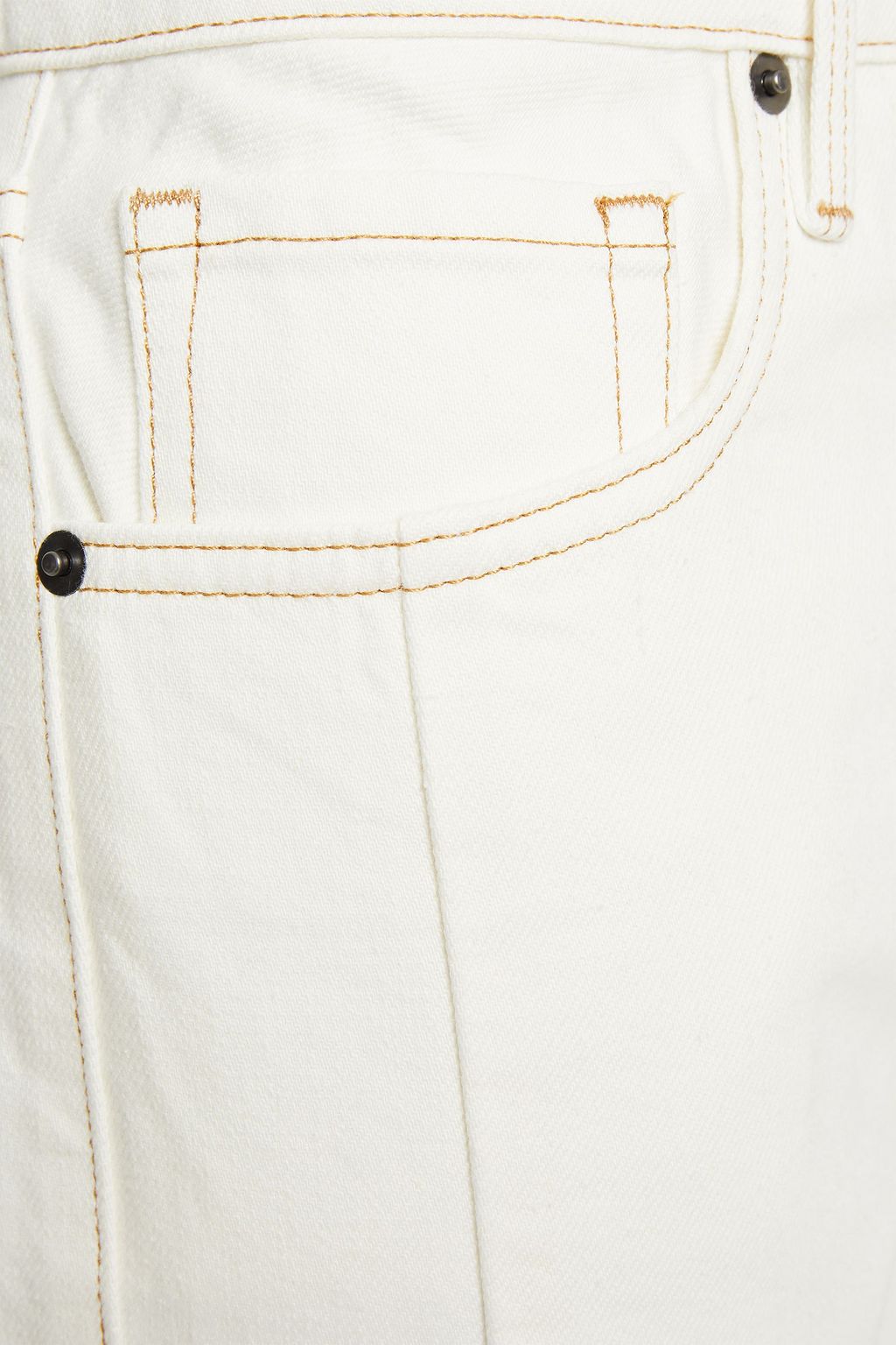 FRAME Le Vintage Bermuda distressed denim shorts