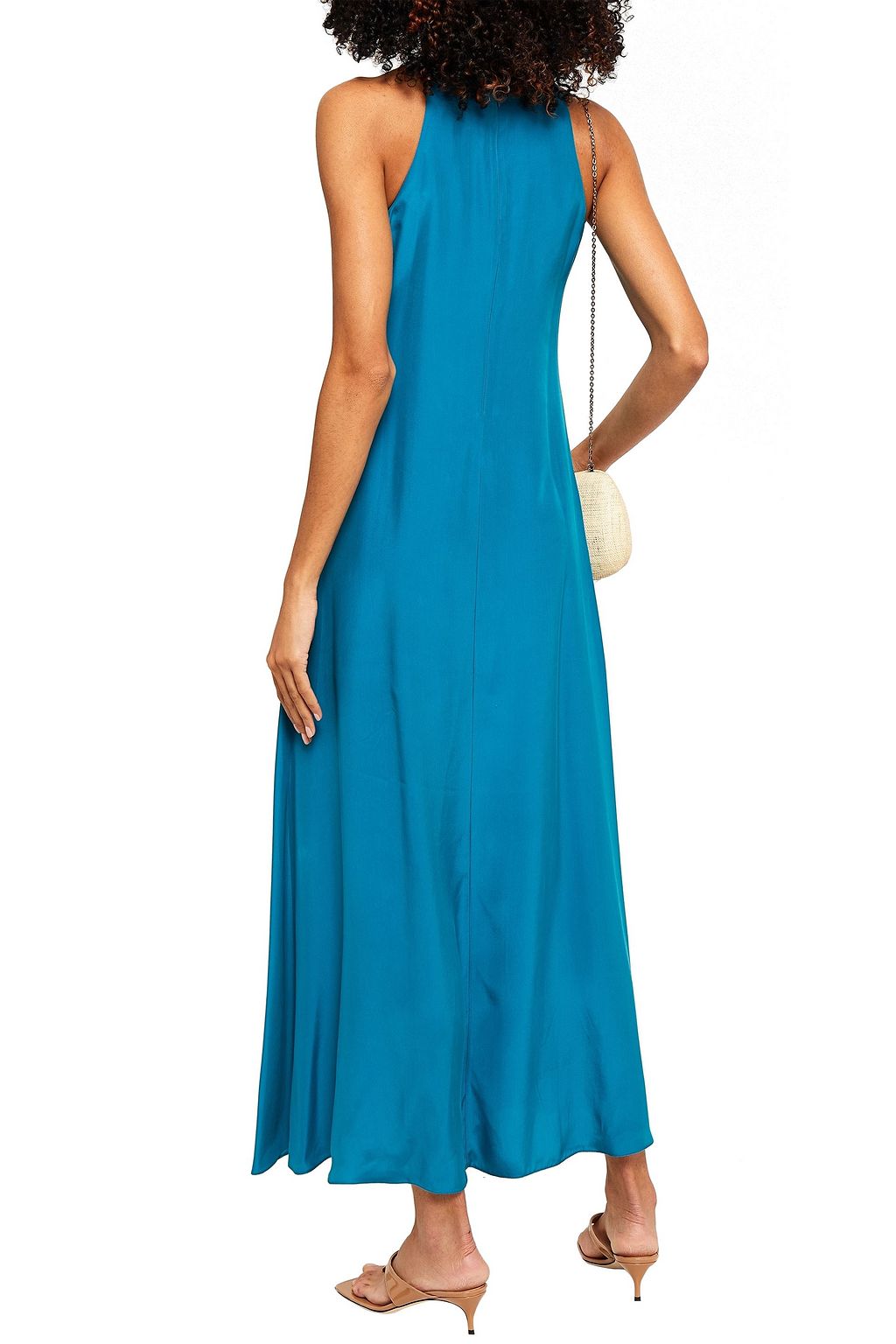 BONDI BORN Silk-blend crepe de chine maxi dress