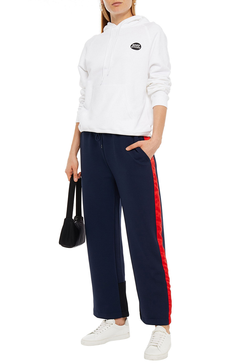 Etre Cecile Striped Jersey Track Trousers In Blue