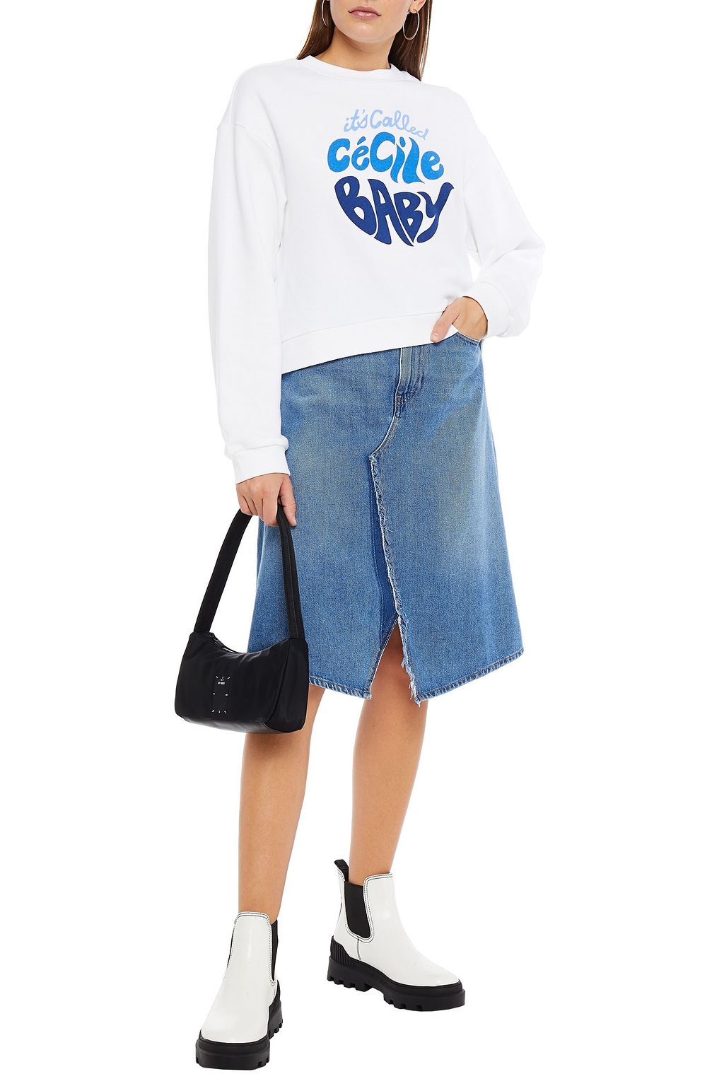 ÊTRE CÉCILE Cecile Baby Classic printed organic cotton-fleece sweatshirt