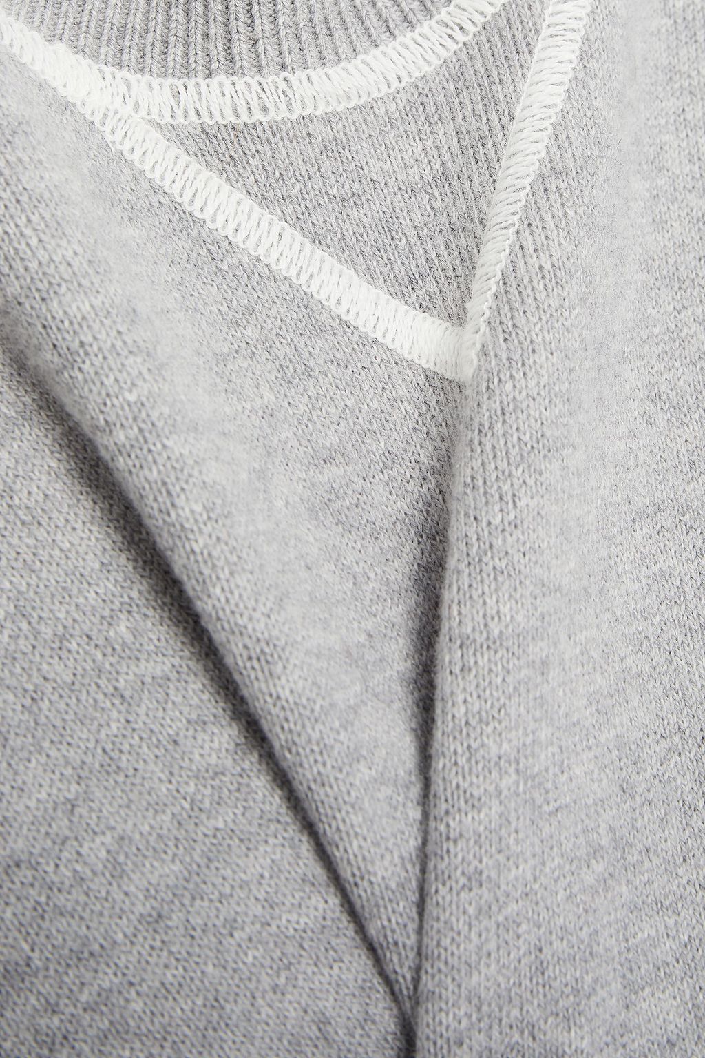 FRAME Mélange cotton-blend jersey sweatshirt